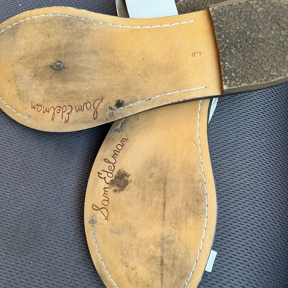 Sam Edelman sandals white and brown  good condition  beautiful for summer - Picture 4 of 4